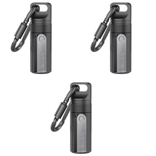 ZORBES® Portable Pill Box with Carabiner Waterproof Tight-Seal Travel Aluminum Alloy 3.94 inches Medication Storage Tube Carry-on Emergency Case 3PCS ZORBES® Portable Pill Box with Carabiner Waterproof Tight-Seal Travel Aluminum Alloy 3.94 inches Medication Storage Tube Carry-on Emergency Case 3PCS